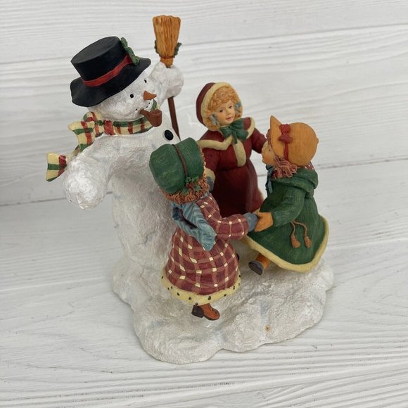Lang & Wise Classic Santa Merry Round Snowman Set Susan Winget 1st Edition 1998 - Picture 16 of 16